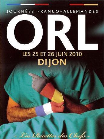 Plakat Deutsch-französische HNO-Tagung 2010 Dijon